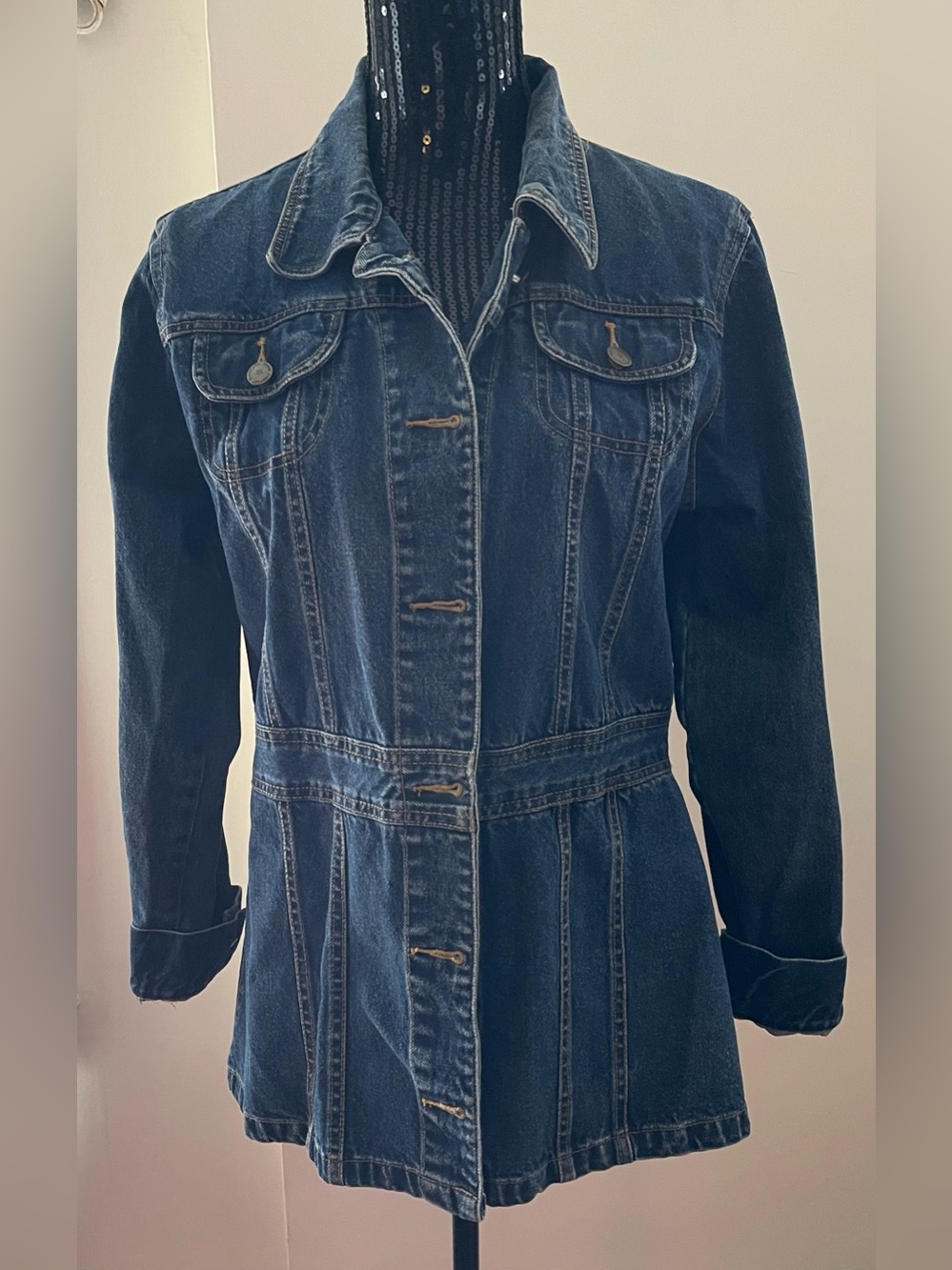 ELDARADO Blue Denim Jacket Size Large
